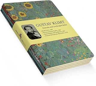 Retronote Gustav Klimt 4'Lü Defter Seti 2, Portraits And Landscapes Series, Çizgisiz, 64 Sayfa, 10.5X14Cm ürün görseli 1