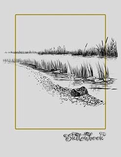 Sketchbook: River Scene, Large 8.5" X 11", 110 Pages, Perfect For Everyone, Crayons, Pencils, Drawing And Sketching ürün görseli 1