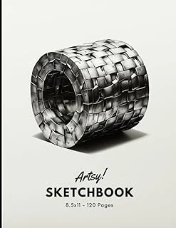 Sketchbook: 120 Pages Unlined Drawing Notebook, 8.5X11 Large Sketch Book For Doodling Or Sketching Journal ürün görseli 1