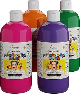 Red Ara Renkler Parmak Boyası 4'Lü Set 4X500 Gr ürün görseli 1