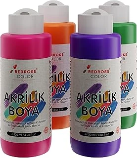 Red Ara Renkler Akrilik Boya 4'Lü Set 4X120 Ml ürün görseli 1