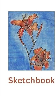 Floral Sketchbook - Day Lily: Sketchbook With Day Lillies On The Cover, 120 Blank Pages To Draw On. Ideal For Children And Adults ürün görseli 1