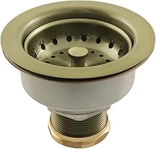 Brass K112Ab Tacoma Mutfak Lavabo Sepeti Süzgeç, Antik Pirinç, 11.3 X 11.3 X 9.7 Cm ürün görseli 1