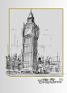 Sketchbook: London City Scene, Large 8.5" X 11", 110 Pages, Perfect For Everyone, Crayons, Pencils, Drawing And Sketching ürün görseli 1