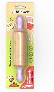 Childgen Doğal Ahşap Merdane Lila ürün görseli 1