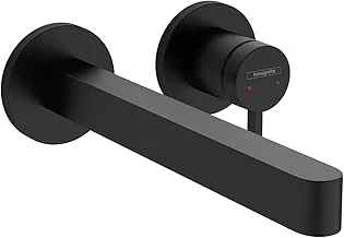 Hansgrohe Finoris 1 Saplı 2 Delikli 10 Cm Uzunluğunda Duvara Monte Banyo Bataryası Mat Siyah, 76050671 ürün görseli 1