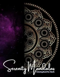 Independently Published Serenity Mandalas: Adult Coloring Book, Stress Relieving Mandala Patterns (Size 8.5X11") ürün görseli 1