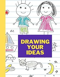Drawing Your Ideas: 120 Pages, 8.5" X 11" Large Sketchbook Journal White Paper (Blank Drawing Books) ürün görseli 1
