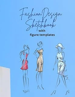Sketchbook With Figure Templates: Sketch Pad With Female Figure Templates For Easy Sketching ürün görseli 1