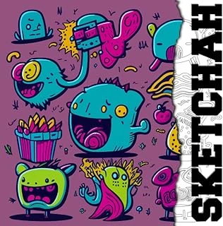 Independently Published Sketchah Square Sketch Book Fd2: 160 Pages, 8” X 8” For Doodles, Sketches, Rough Drafts, Learning And Practice. Funny Doodle Cover ürün görseli 1