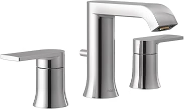 Moen Genta Krom İki Saplı Yaygın Banyo Musluğu, Tahliye Tertibatı Ile, (Valf Ayrı Satılır), Banyo Lavabo Bataryası 3 Delikli Uygulama, T6708 ürün görseli 1
