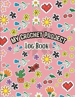Independently Published My Crochet Project Journal: Crochet Project Book | Organise Crochet Projects & Keep Track Of Patterns, Yarns, Hooks, Designs| 100 Pages (8.5"X11")| Gifts For Crocheters ürün görseli 1
