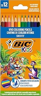 Bic Smooth Ahşap Kuru Boya Kalemi 12 Renk, Ahşap Kuru Boya,Altıgen Gövde, 5 Yaş Üzeri Için İdeal, Renkler ürün görseli 1