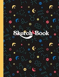 Independently Published Space Sketch Book For Kids: Space Sketch Book For Kids Blank Paper For Sketching, Drawing, Writing, Painting Or Doodling, 100 Pages, 8.5" X 11" ürün görseli 1