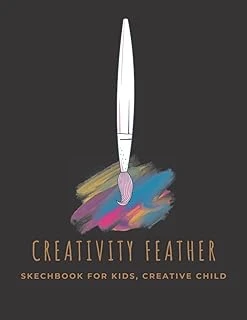 Independently Published Skechbook For Kids, Creative Creativity Feather ürün görseli 1