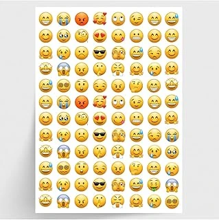 Bimotif Karışık Emoji, Duygu Yüz Ifadesi Sticker Seti, 960 Adet ürün görseli 1