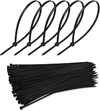 Plastik Kablo Bağı, 100 Adet, Isıya Dayanıklı, Kablo Tutturma Bağı, 6,6 Naylon, Kablo Kelepçesi, Tel Bağı Seti, Elektrik Tesisatı, Ofis, Ev Kullanımı İçin Kablo Düzenleyici (Siyah, 2,5X100 Mm) ürün görseli 1