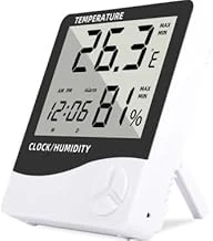-1 Masa Saati Derece Termometre Isı Nem Saat Alarm Dijital Nem Ölçer ürün görseli 1