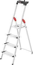 Hailo 8040-407 Xxl Easyclix Merdiven, Gümüş, 4 Kademeli ürün görseli 1