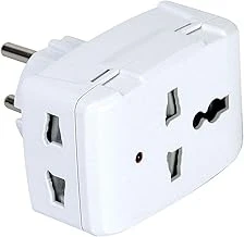 Yurt Dışı Prizini Türk Prizine Çeviren Evrensel Seyahat Adaptörü, İngiliz Tipi Çevirici Priz, 13A 250W, Işıklı Gösterge, Ce Belgeli ürün görseli 1