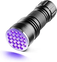 Valkyrie 21 Led 395Nm Güneş Işığı Eltraviyole Uv El Feneri - Siyah Fener - Evcil Hayvan Otel Ev Temizlik Taş Mücevherat ürün görseli 1
