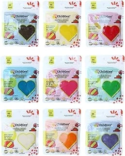 Doğal Oyun Hamuru - 9’Lu 9X125 Gram Vakumlu Kartuş Paket - (Ecopack-Refill) ürün görseli 1