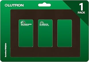Lutron Claro 3 Gang Dekoratör/Rocker Duvar Plakası, Parlak, Kahverengi (1'Li Paket) | Cw-3-Br ürün görseli 1