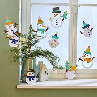 Bastelset - Fensterbild Schneemänner ürün görseli 1