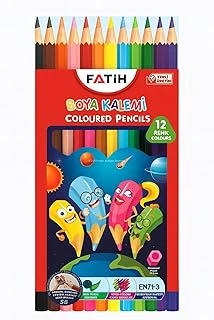 Boya Kalemi Seti, 12 Renkli, Çocuklar İçin Güvenli, Renkler, Yağmur Ağacı İçermez, Sb Uç Kırılmalarına Karşı Dayanıklı, Kuru Boya, Yüksek Kalite, 12'Li Set ürün görseli 1