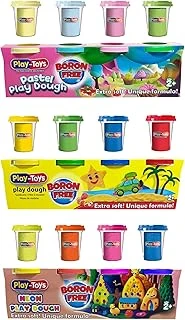 Playtoys Neon+Kokulu+Pastel Oyun Hamuru 3X4X100 Gr ürün görseli 1