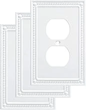 Franklin Brass Beaded Çift Yönlü/Switch Plaka/Kılıf, Tek, Beyaz, W35059V-Pw-C ürün görseli 1