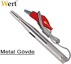 Wert W 2605, Oto Elektrik Kalemi, Metal Gövdeli, 6/24V, Gri, Kırmızı ürün görseli 1