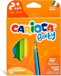 Carioca Bebek Üçgen Kuru Boya Kalemi, 10'Lu ürün görseli 1
