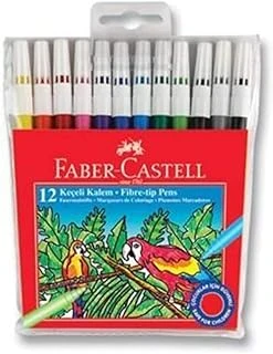 Faber-Castell Keçeli Kalem 12 Renk, Parlak Renkler, Su Bazlı Yıkanabilir Mürekkep, Çocuklar İçin Güvenli ürün görseli 1