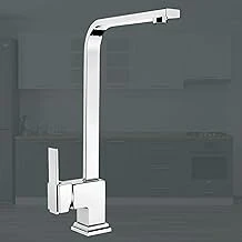 Side Uzun Kuğu Batarya Krom Lavabo Banyo Mutfak Musluğu Musluk Mermer Tezgah Üstü Çift Su Giriş Evye ürün görseli 1