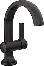 Musluk Albion Tek Delikli Banyo Bataryası, Mat Siyah Tek Kolu Banyo Bataryası, Banyo Lavabo Bataryası, Metal Push Pop-Up Tahliye Grubu, 1.2 Gpm Akış Hızı, Mat Siyah 15855Lf-Bl ürün görseli 1