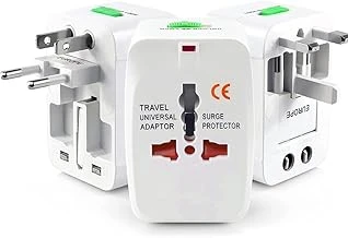 Coverzone Akım Korumalı Universal Fiş Çoklu Priz Cv640 Priz Çevirici Dönüştürücü Kompakt Tasarım Amerikan Fişi, İngiliz Fişi, Türkiye Fişi 125V - 250V 13A (Beyaz) ürün görseli 1