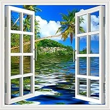 Pencere Poster Duvar Kağıdı Tatil Yapışkanlı Sticker ürün görseli 1