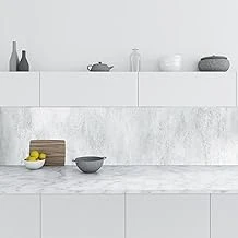 Mutfak Tezgah Arası Folyo Fayans Kaplama Folyosu Beton Doku 60X300 Cm ürün görseli 1