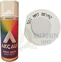 Akçalı Sprey Boya 400 Ml 501 Mat Beyaz ürün görseli 1