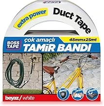 Tape Kanal Tamir Bandi, 25 Metre Uzunluk X 48 Mm Kalinlik, Beyaz ürün görseli 1