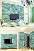 Mobee Tuğla Taş Desenli Kendinden Yapışkanlı 3D Duvar Raf Kapı Kaplama Kağıdı 3 Metre ürün görseli 1