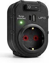 Ufo Yeni Tekli Akım Korumalı 5V 2,4A Usb Type-C Ile Hızlı Şarj, Anahtarlı Topraklı Priz, Sürekli Koruma, 16A 250V, 3500W Aşırı Yük Koruması ürün görseli 1