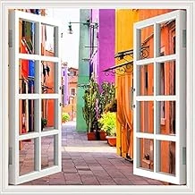 Pencere Poster Duvar Kağıdı Sokak Yapışkanlı Sticker ürün görseli 1
