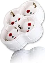Mobee Fetih 101-04 4 Lü Topraklı Golyat Grup Fiş-Priz (Papatya Model) 1410 ürün görseli 1