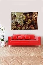 Pelangi Çok Renkli Yük Taşıyan Adam Desenli Tutmaz Kadife Kumaş Duvar Örtüsü Duvar Halısı Tapestry Ywll448, 140 X 140 ürün görseli 1