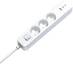 20W Power Strip 3’Lü Priz - 2× Usb-C + 1× Usb-A Hızlı Şarj (Xiaomi Türkiye Garantili) ürün görseli 1
