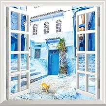 Pencere Poster Duvar Kağıdı Sokak Yapışkanlı Sticker ürün görseli 1