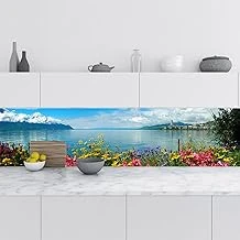 Mutfak Tezgah Arası Folyo Fayans Kaplama Folyosu Cenevre Gölü 60X300 Cm ürün görseli 1
