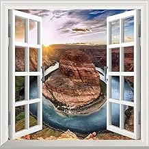 Pencere Poster Duvar Kağıdı Grand Kanyon Yapışkanlı Sticker ürün görseli 1